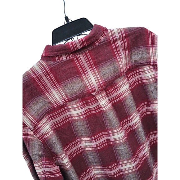 Outerknown Shirt Mens Large Transitional Slub Flannel Plaid Lumberjack Cozycore - Picture 13 of 16